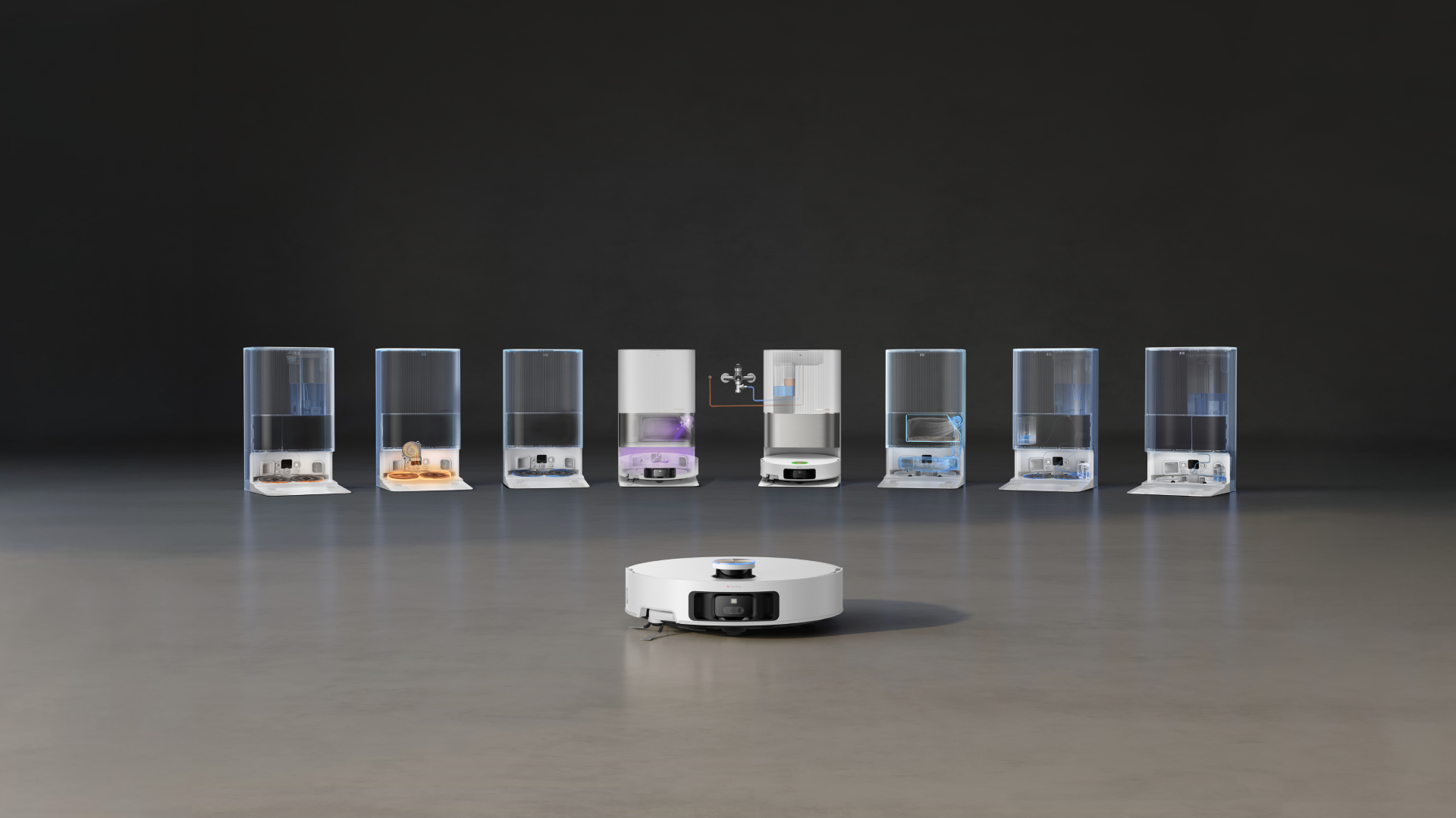 Robot aspirateur avec modules multifonctions