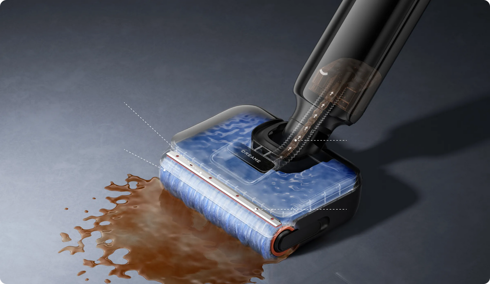 Dreame T12 Pro protège les sols des traces d'eau pour un résultat de nettoyage presque sans trace