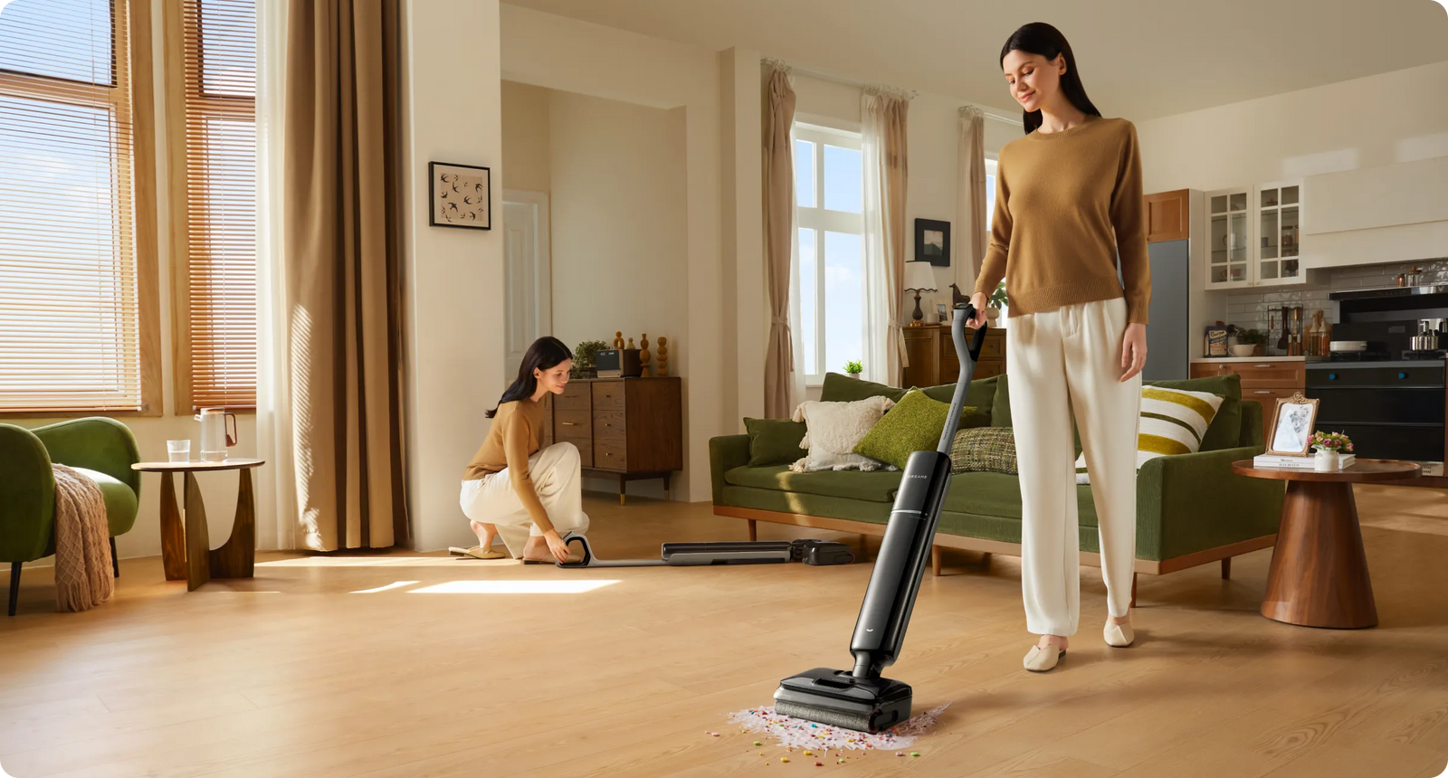 Dreame T12 Pro offre une conception sans enchevêtrement pour manipuler les cheveux et les poils d'animaux sans s'enrouler