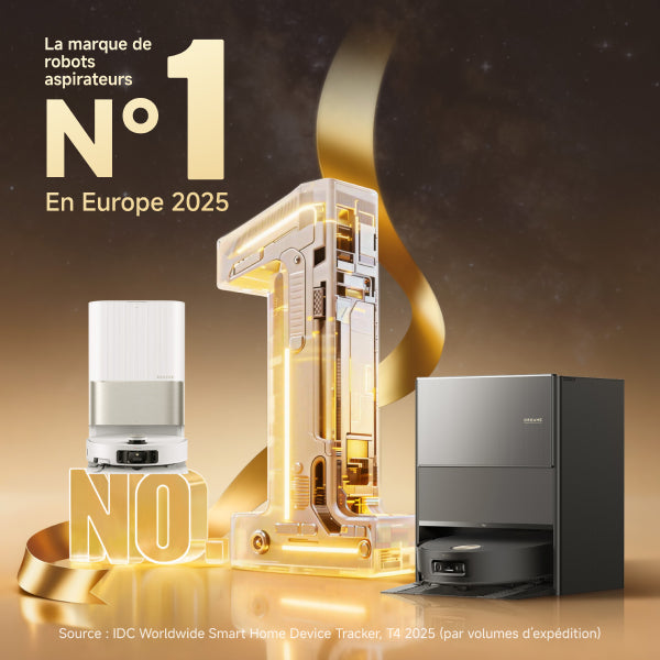 Dreame se classe n° 1 en France : leader sur le marché européen de l'aspirateur