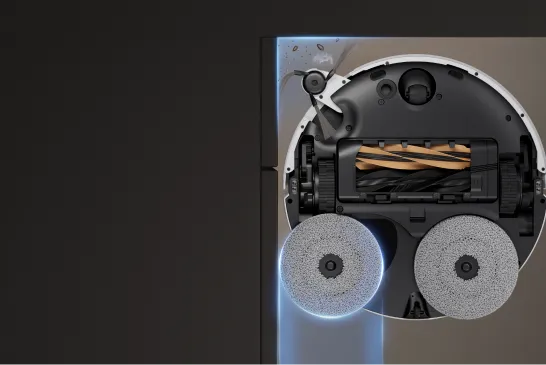 La technologie Dual Flex™ nettoie facilement les coins difficiles 