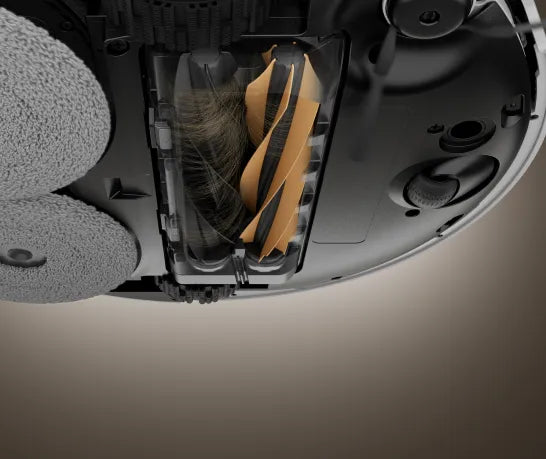 HyperStream™ DuoBrush démêle les nœuds pour un nettoyage efficace 