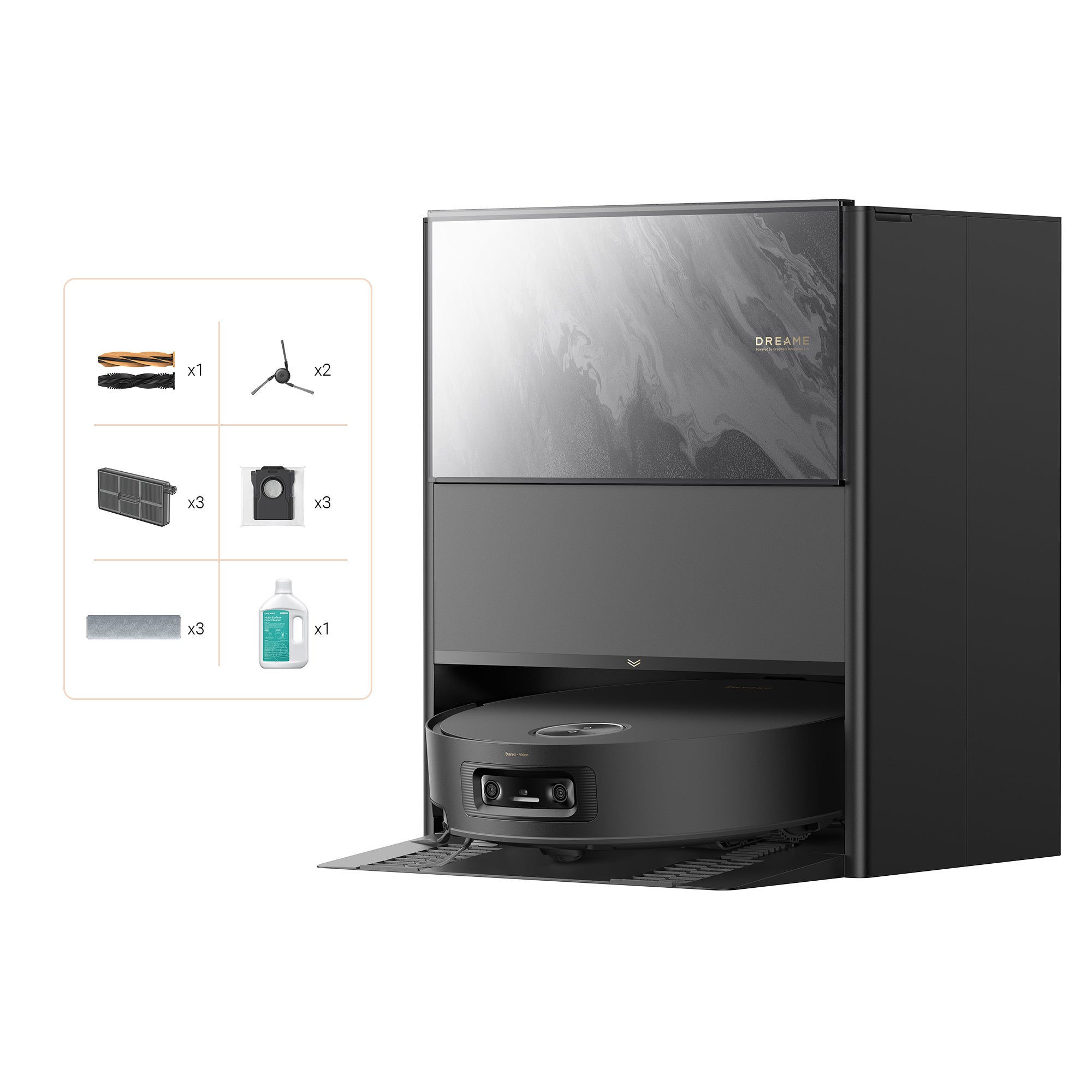 Dreame Aqua10 Ultra Track Complete Noir Robot Aspirateur Laveur