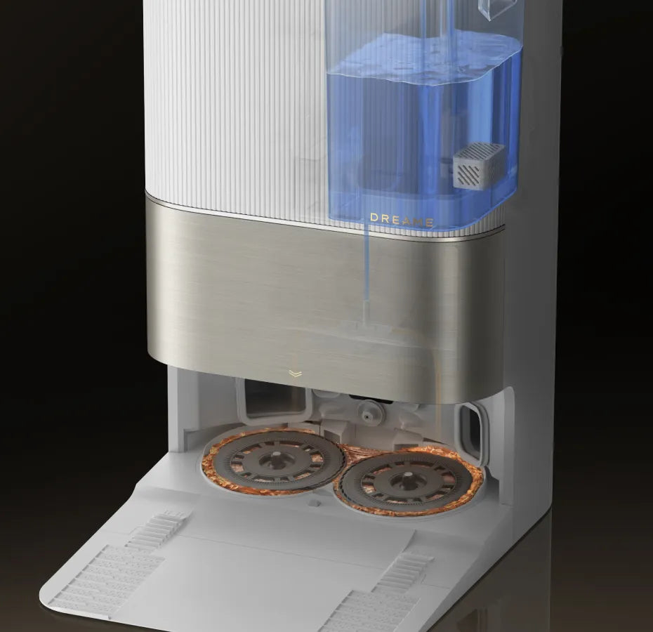 Robot aspirateur avec station de base tout-en-un