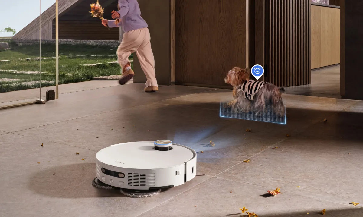 Robot aspirateur recherche automatiquement votre animal et prend une photo