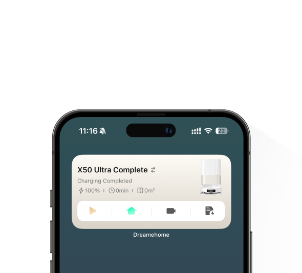Présentation des widgets compatibles pour le contrôle en un clic du robot aspirateur