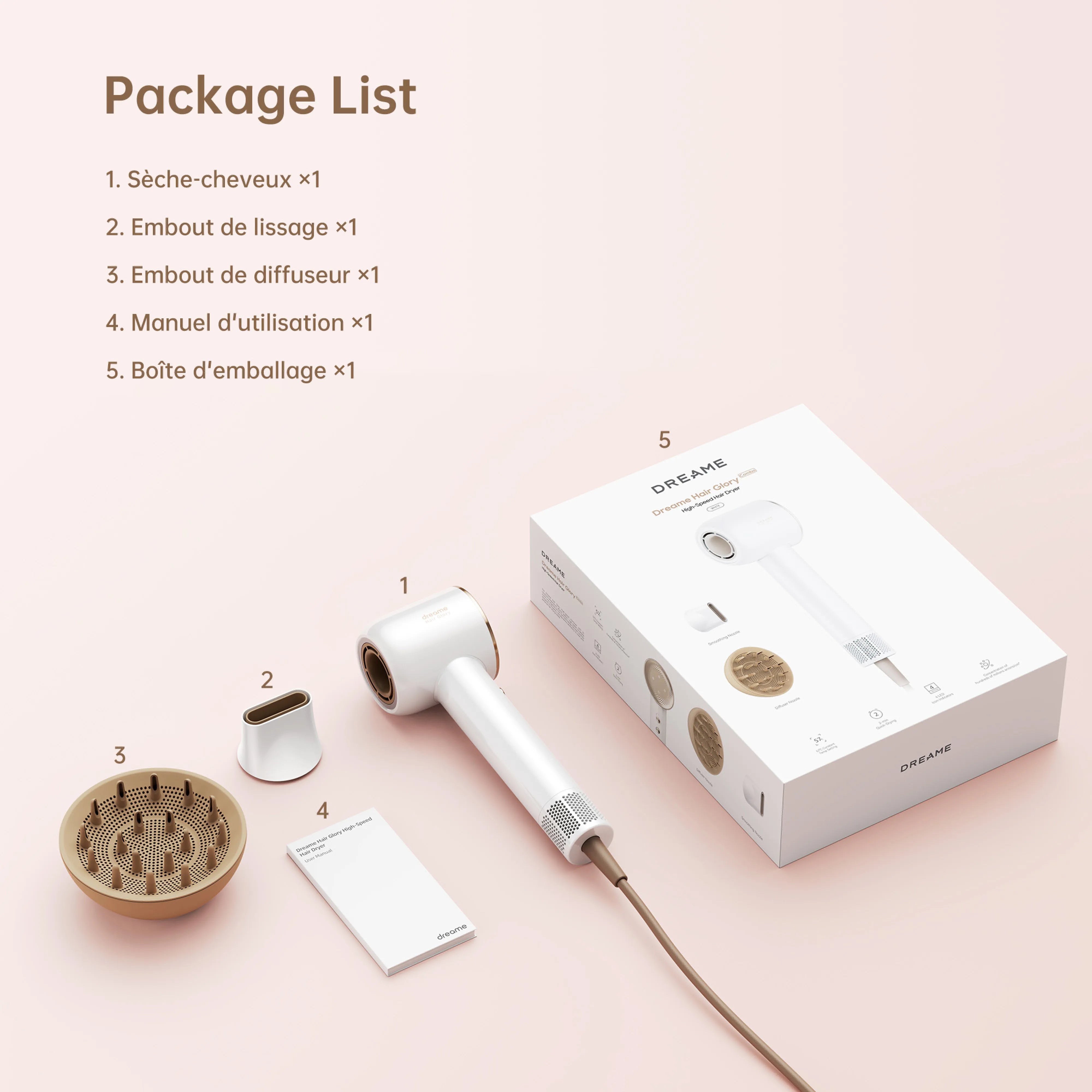 Dreame hair glory combo sèche-cheveux – dreame france
