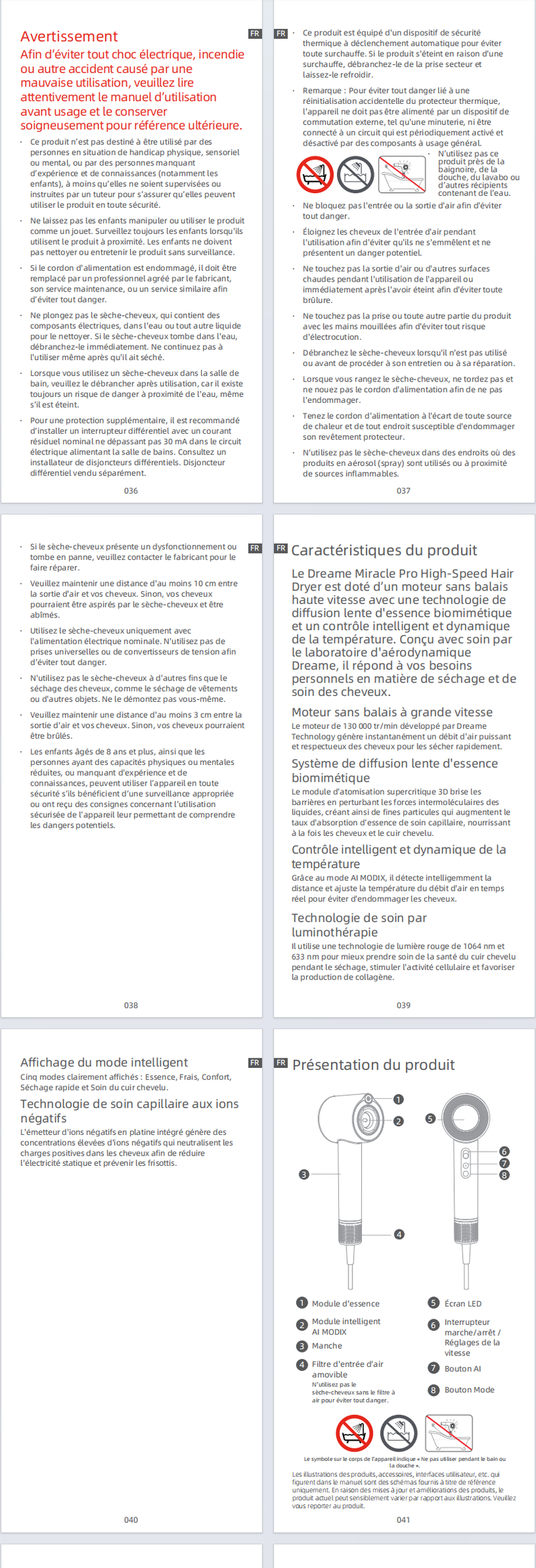 Avertissements et consignes de sécurité