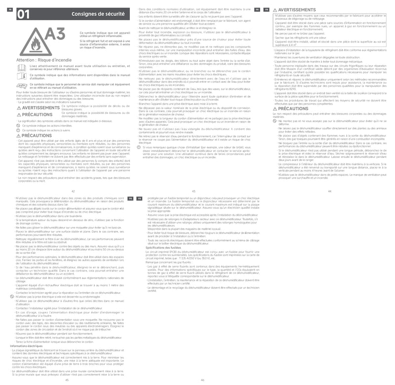 Avertissements et consignes de sécurité