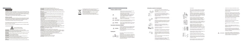 Avertissements et consignes de sécurité