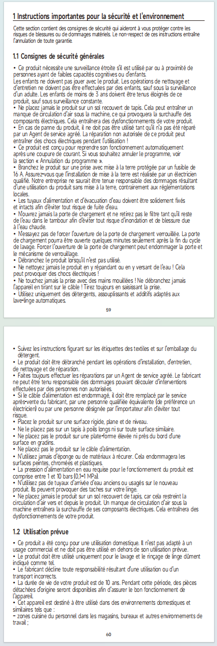 Avertissements et consignes de sécurité