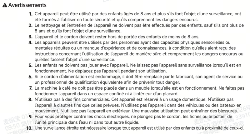 Avertissements et consignes de sécurité