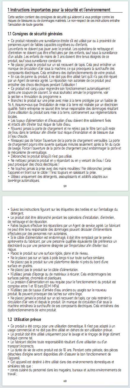 Avertissements et consignes de sécurité