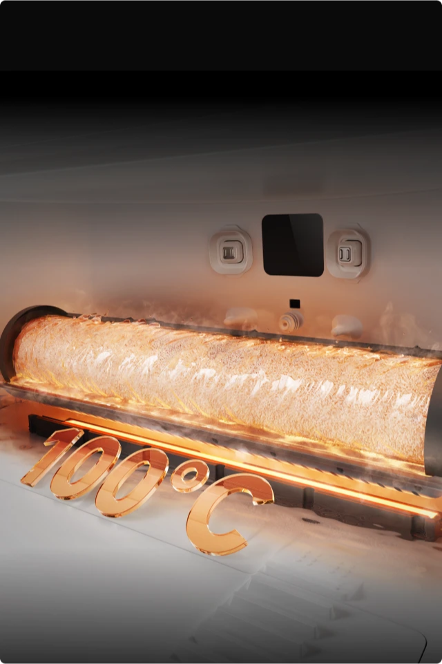 Dreame Aqua10 Ultra Roller Complete rouleau ThermoHub se nettoie avec séchage à 100C