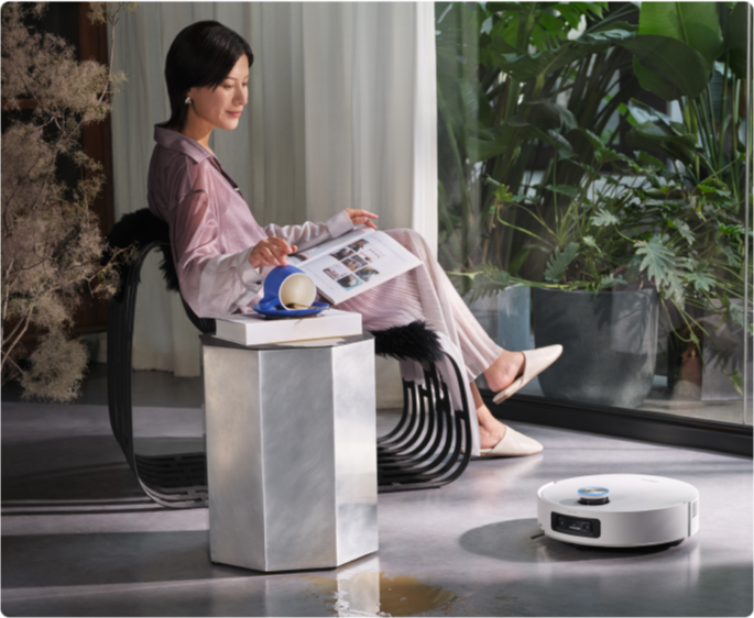 Dreame Aqua10 Ultra Roller Complete commande vocale compatible avec assistants pour nettoyage mains libres