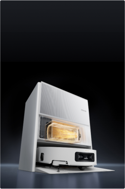 Dreame Aqua10 Ultra Roller Complete station sèche le sac à poussière à 50C pour éviter les odeurs et débris humides