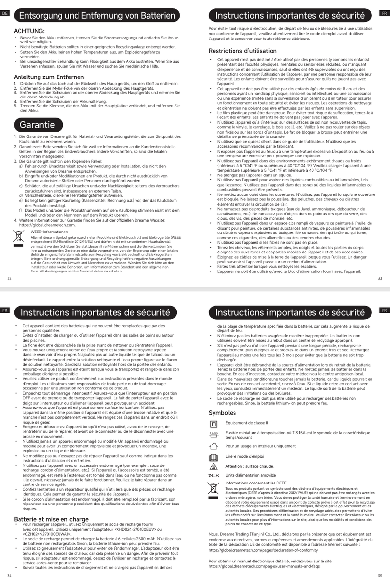 Avertissements et consignes de sécurité