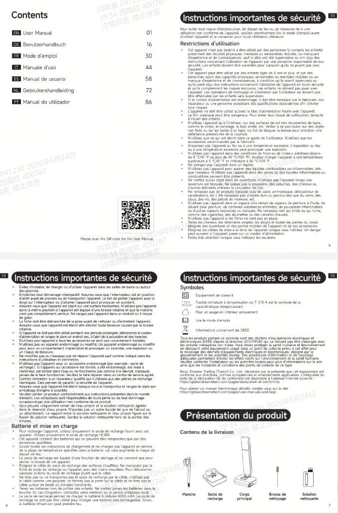 Avertissements et consignes de sécurité