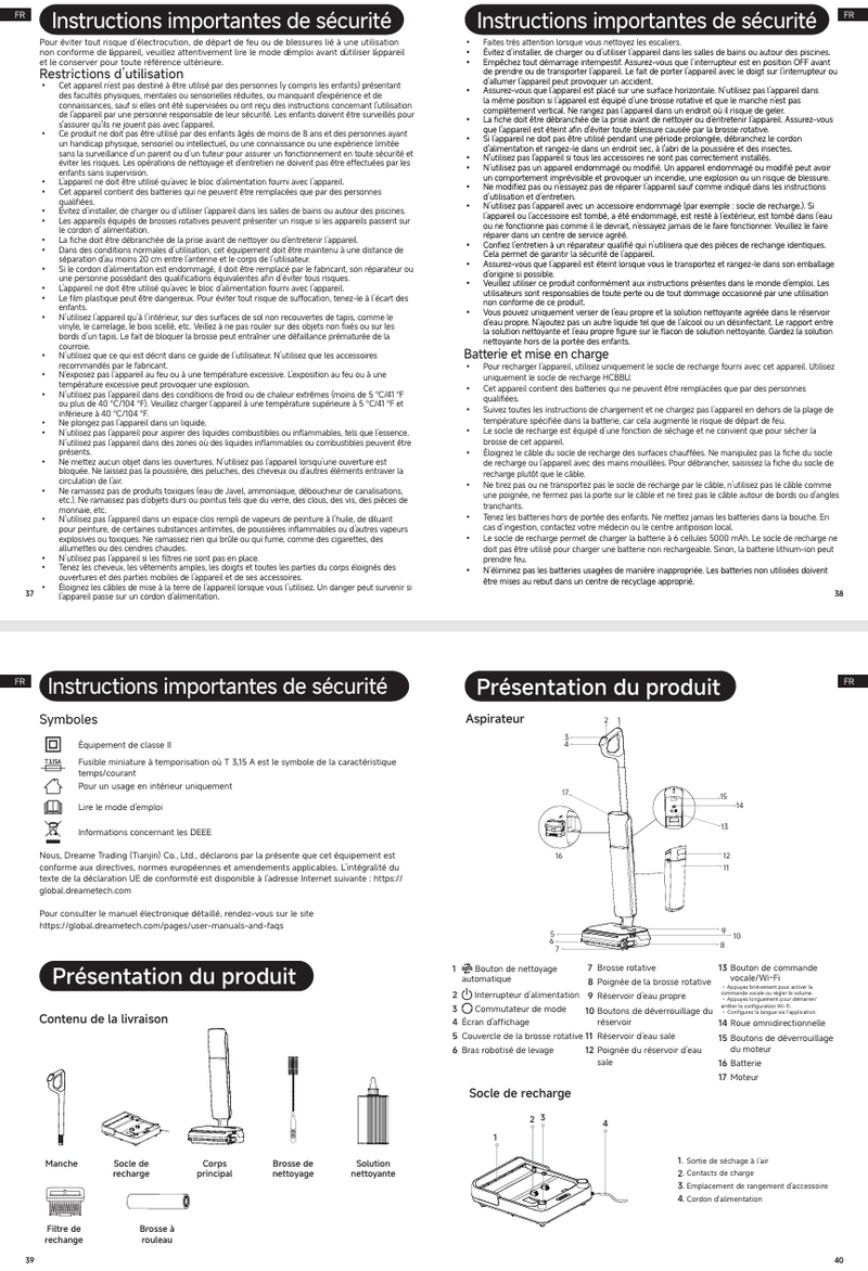 Avertissements et consignes de sécurité