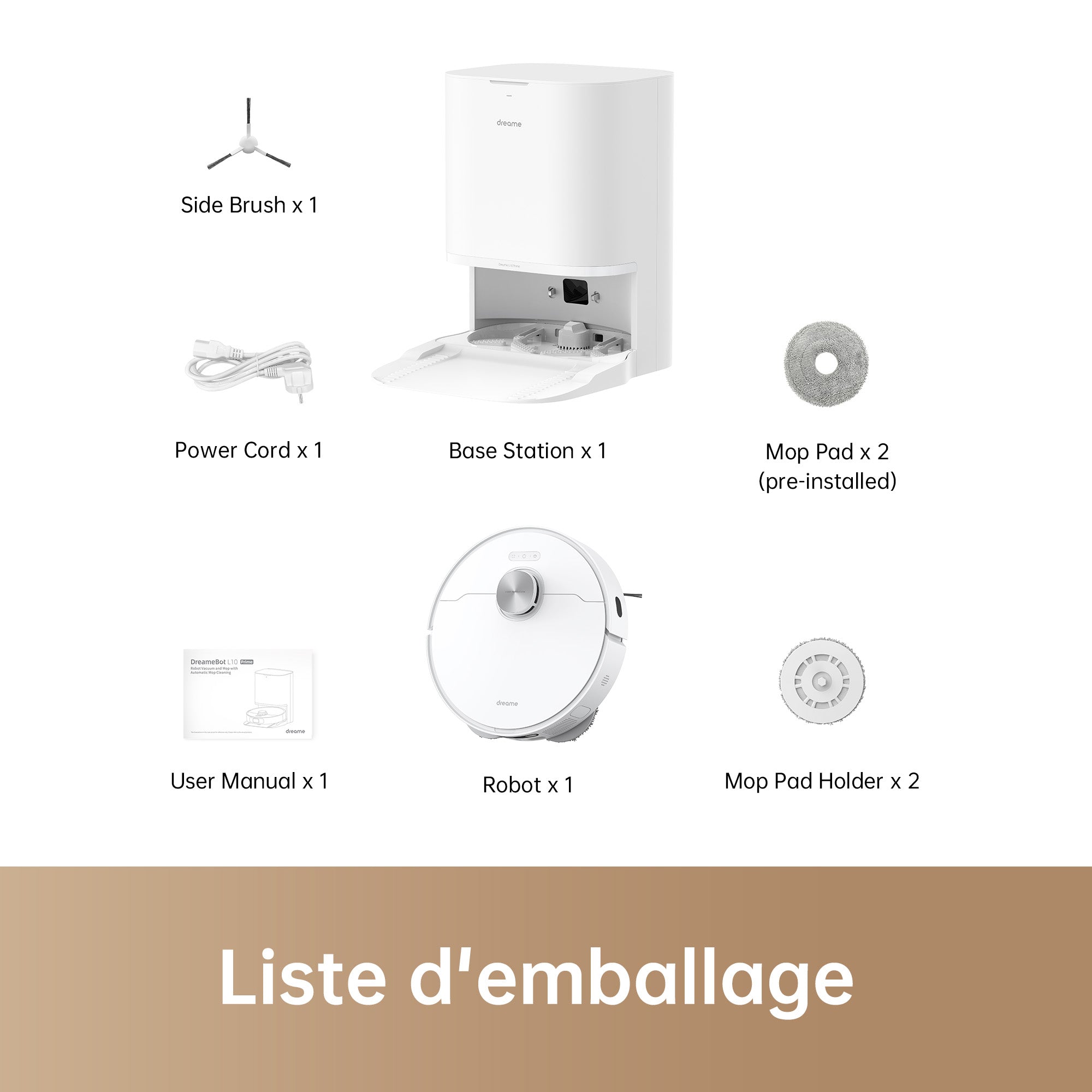 DREAME L10s PRO ULTRA - Robot Aspirateur Laveur avec station de DREAME L10s PRO ULTRA - Robot Aspirateur Laveur avec station de