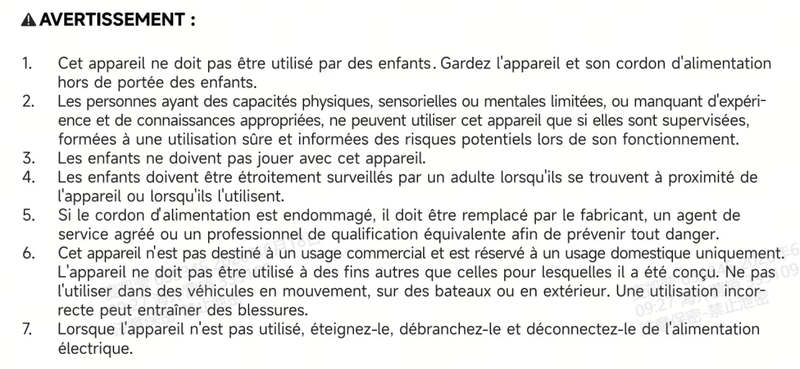 Avertissements et consignes de sécurité