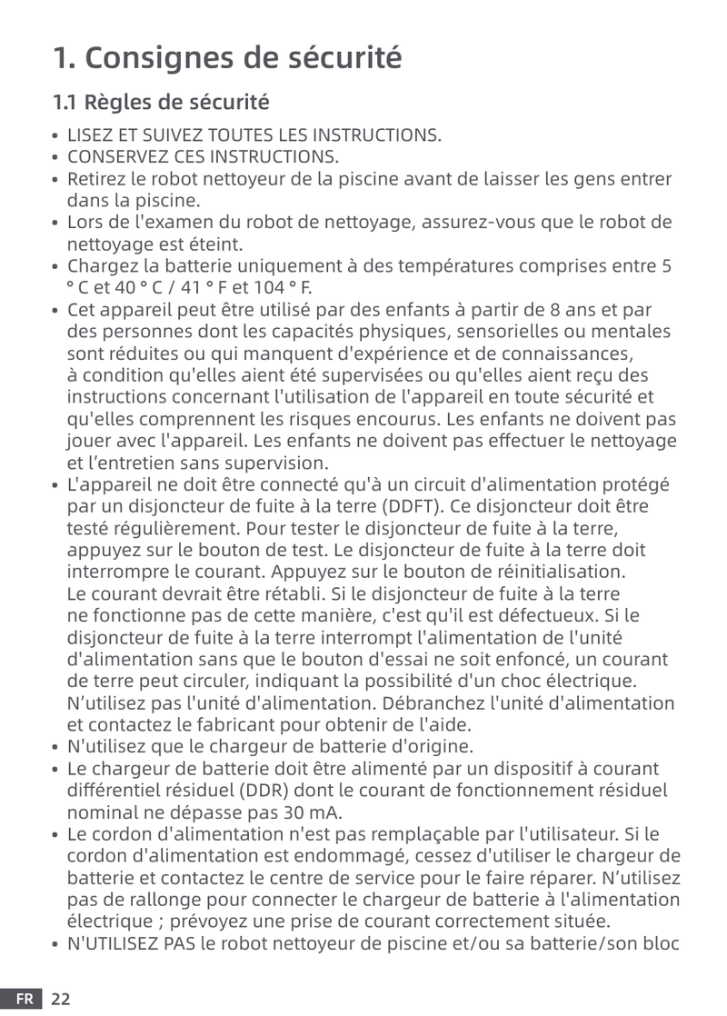 Avertissements et consignes de sécurité