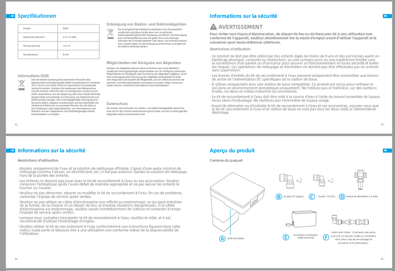 Avertissements et consignes de sécurité