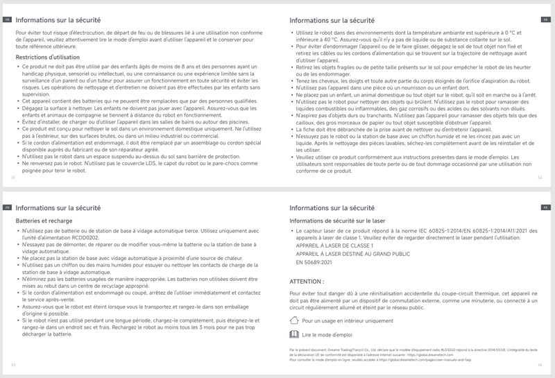 Avertissements et consignes de sécurité