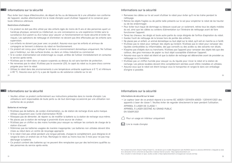 Avertissements et consignes de sécurité