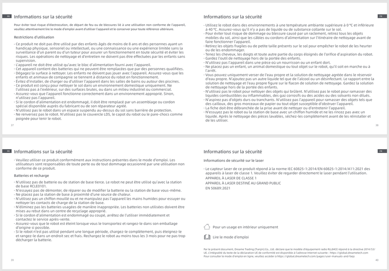 Avertissements et consignes de sécurité