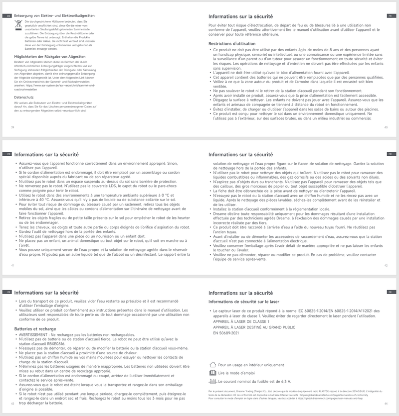 Avertissements et consignes de sécurité