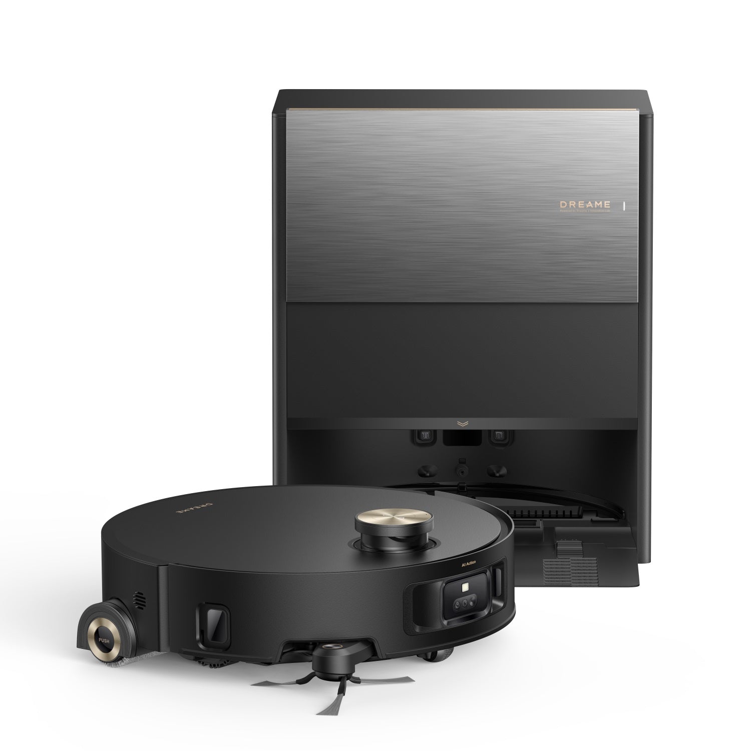 Dreame Aqua10 Roller Noir Robot Aspirateur Laveur