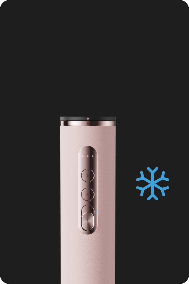 Air froid instantané pour fixer la coiffure