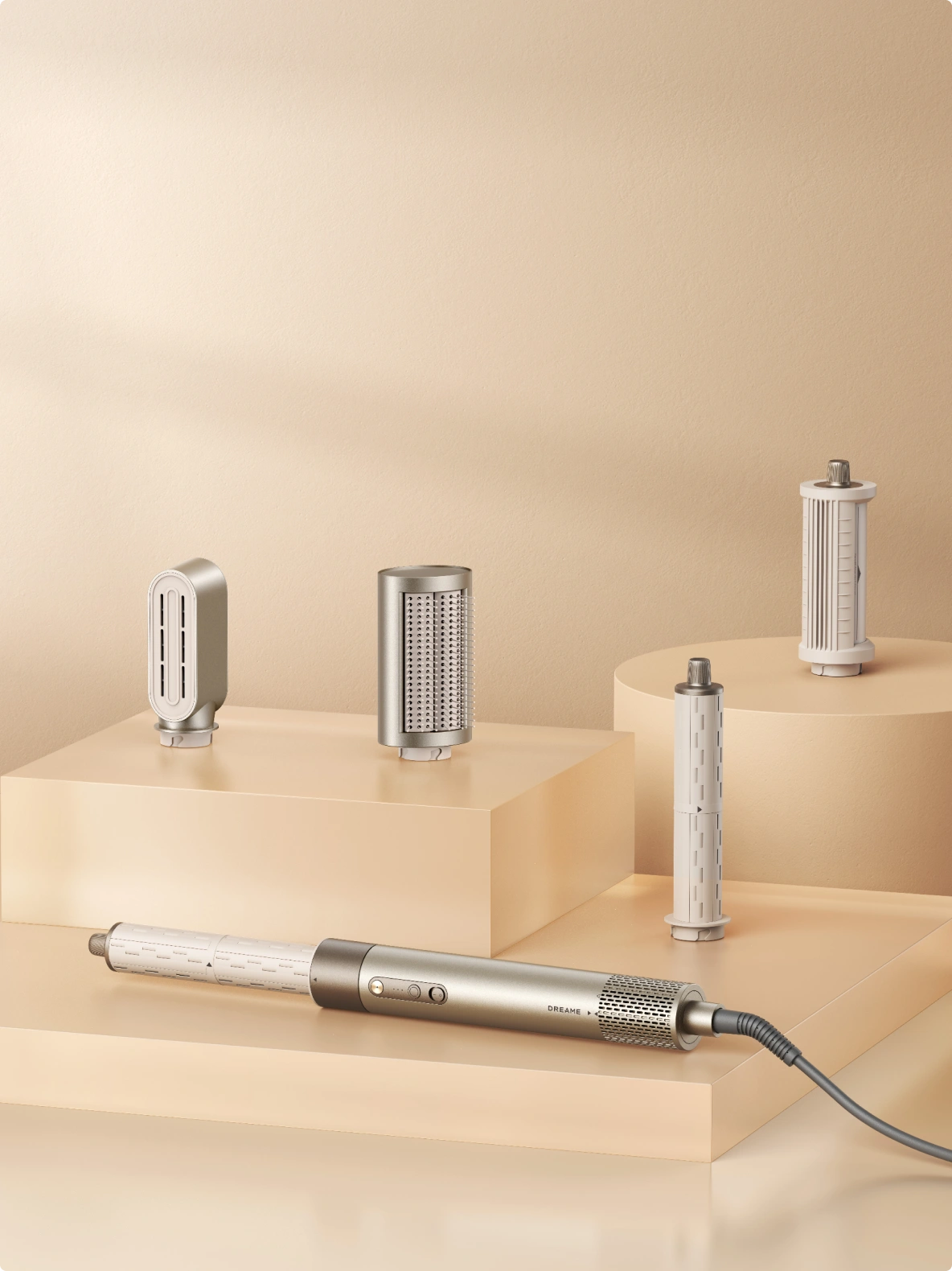 Dreame AirStyle Shine appareil de séchage et de coiffure 5en1 avec embouts polyvalents pour des coiffures infinies