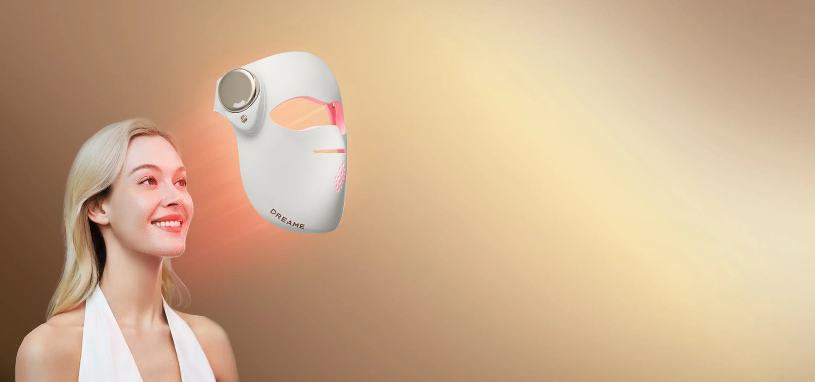 Masque anti-âge à photons Dreame Chrona – soin lumière professionnel disponible partout, à tout moment.