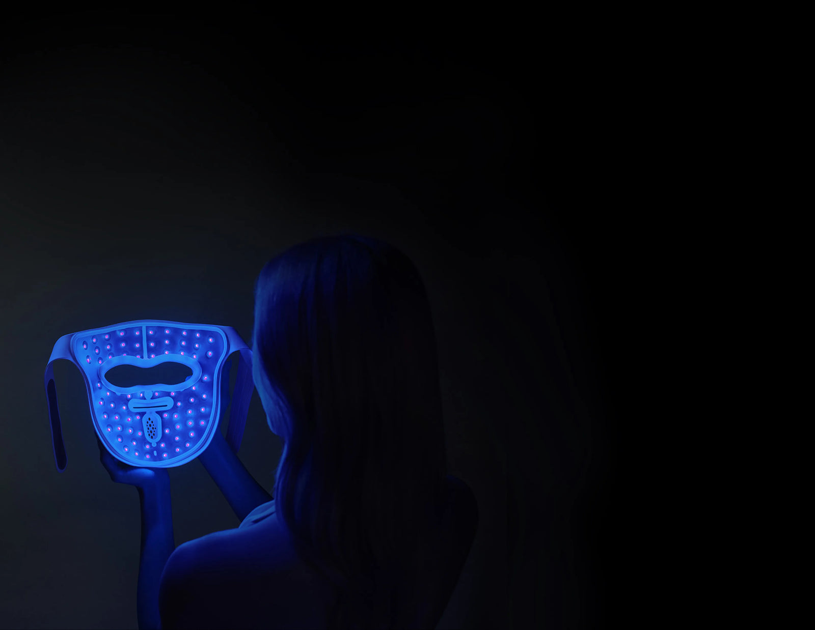 Dreame Chrona masque anti-âge à photons mode apaisant (bleu 465 nm) – atténue les rougeurs liées à l'acné pour un teint purifié.
