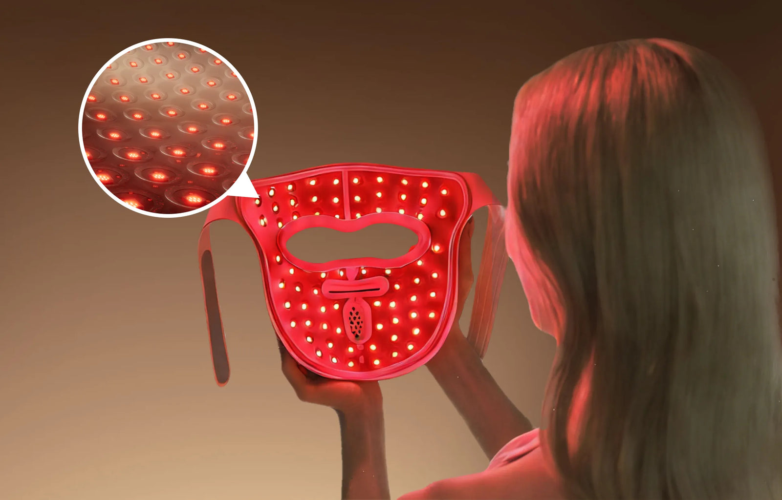 Dreame Chrona masque anti-âge à photons – 280 LED haute énergie formant une matrice lumineuse précise pour des résultats mesurables.