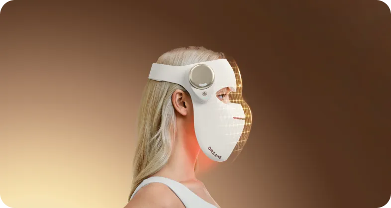 Dreame Chrona masque anti-âge à photons – ajustement ergonomique tridimensionnel pour un port confortable sans pression.