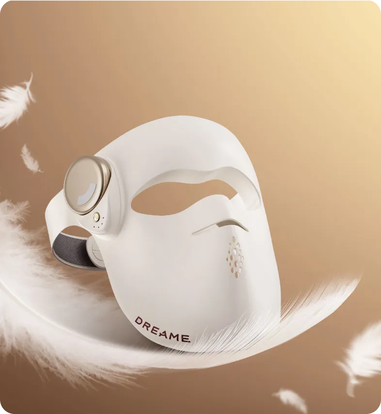 Dreame Chrona masque anti-âge à photons – sans fil et en silicone souple, pour un confort d'utilisation optimal.