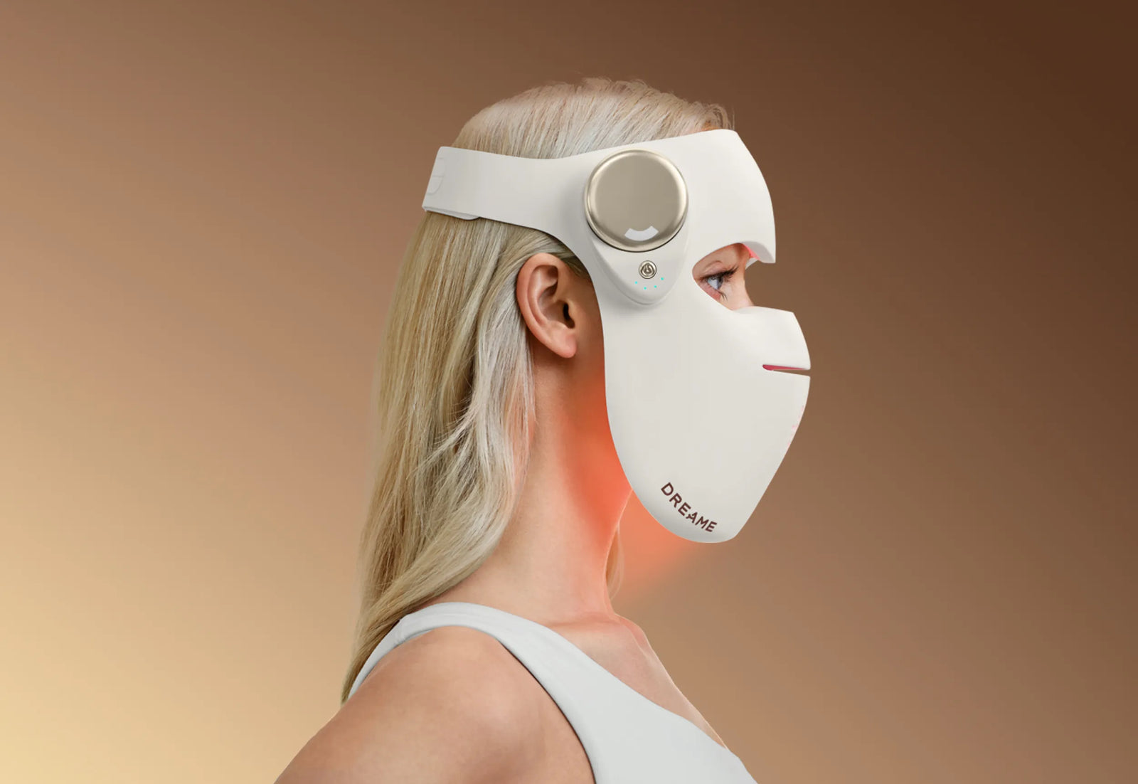 Dreame Chrona masque anti-âge à photons – design entièrement sans fil avec télécommande intuitive pour une utilisation facile.
