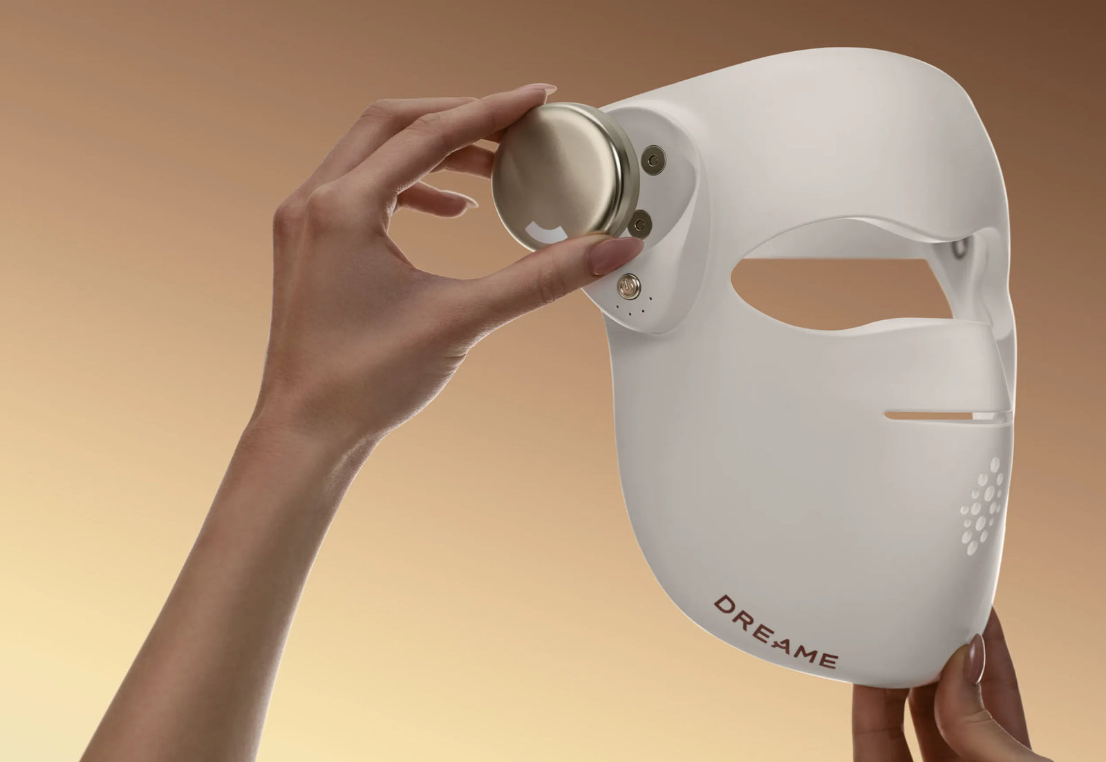 Dreame Chrona masque anti-âge à photons – deux batteries longue durée et port USB-C pour une utilisation continue.