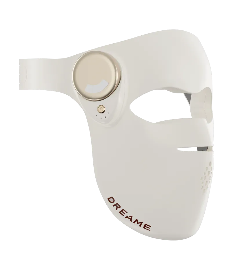 Dreame Chrona masque anti-âge à photons – caractéristiques techniques : modèle AB01A, 280 LED, séances de 10 min, 338 g, tous types de peau.