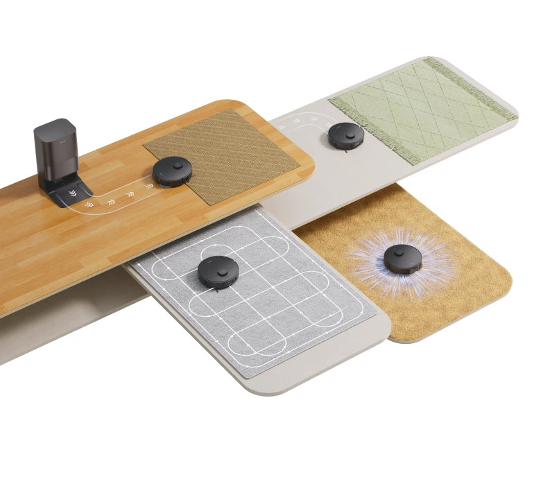 Nettoyage intelligent adapté à divers types de tapis et moquettes