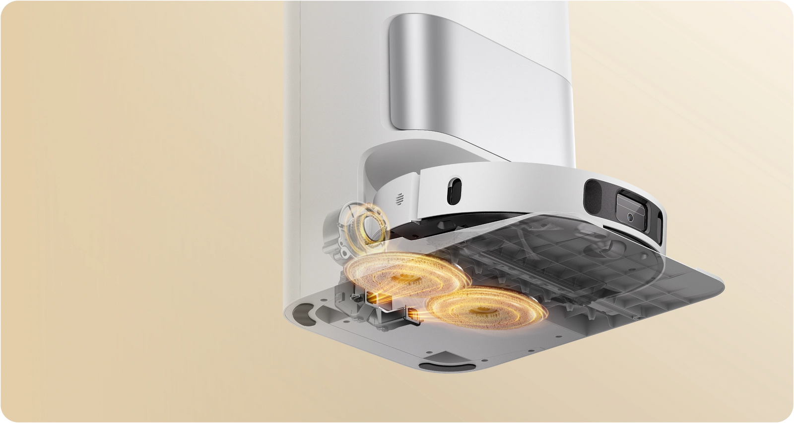 Séchage automatique de la <br>serpillière à l'air chaud