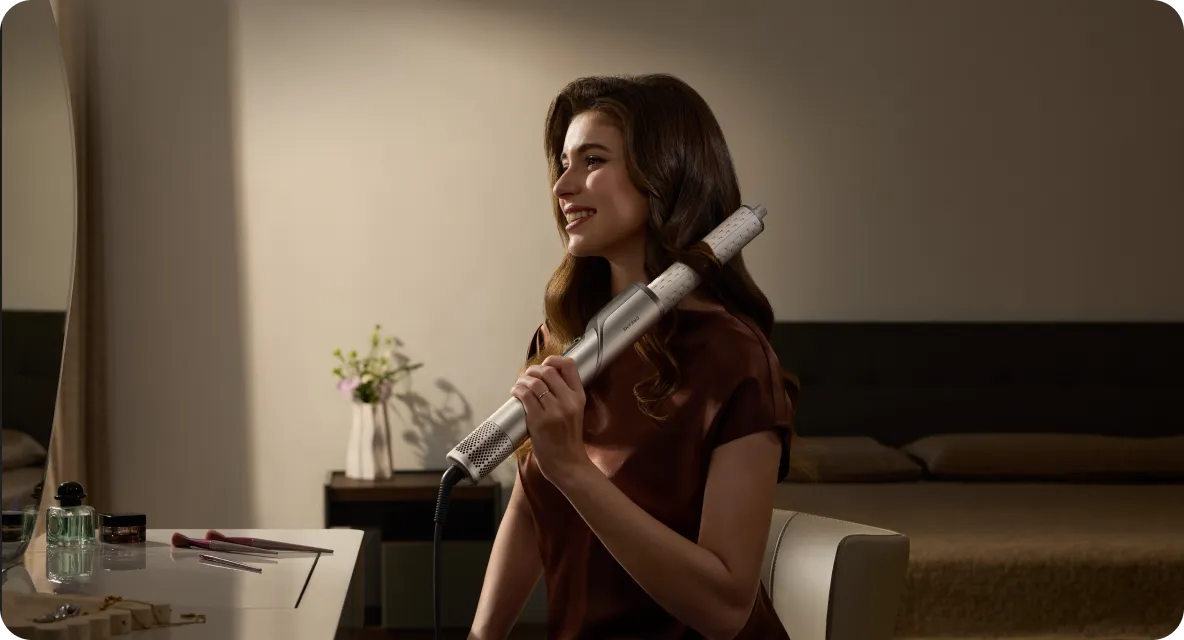 Sèche-cheveux Dreame Dazzle pour un coiffage polyvalent avec divers embouts.