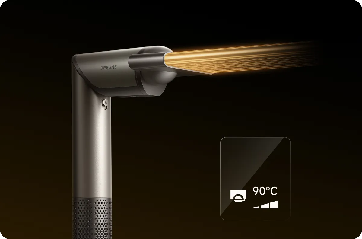 Embout de coiffage du Sèche-cheveux Dreame Dazzle avec mode automatique et contrôle de chaleur.
