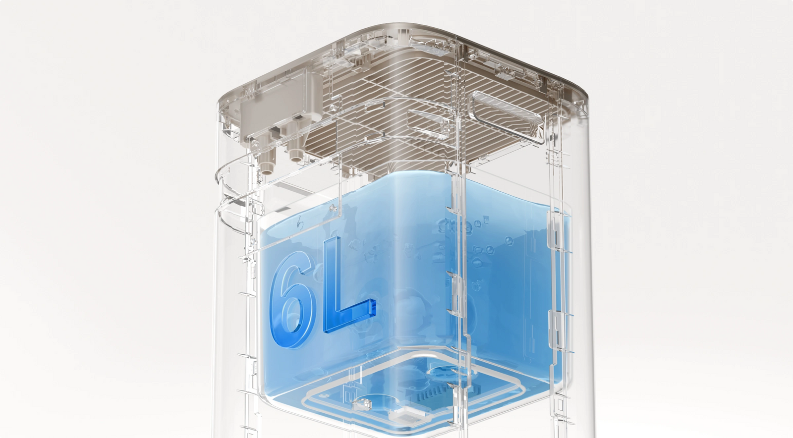 Grande capacité d’eau de 6 l