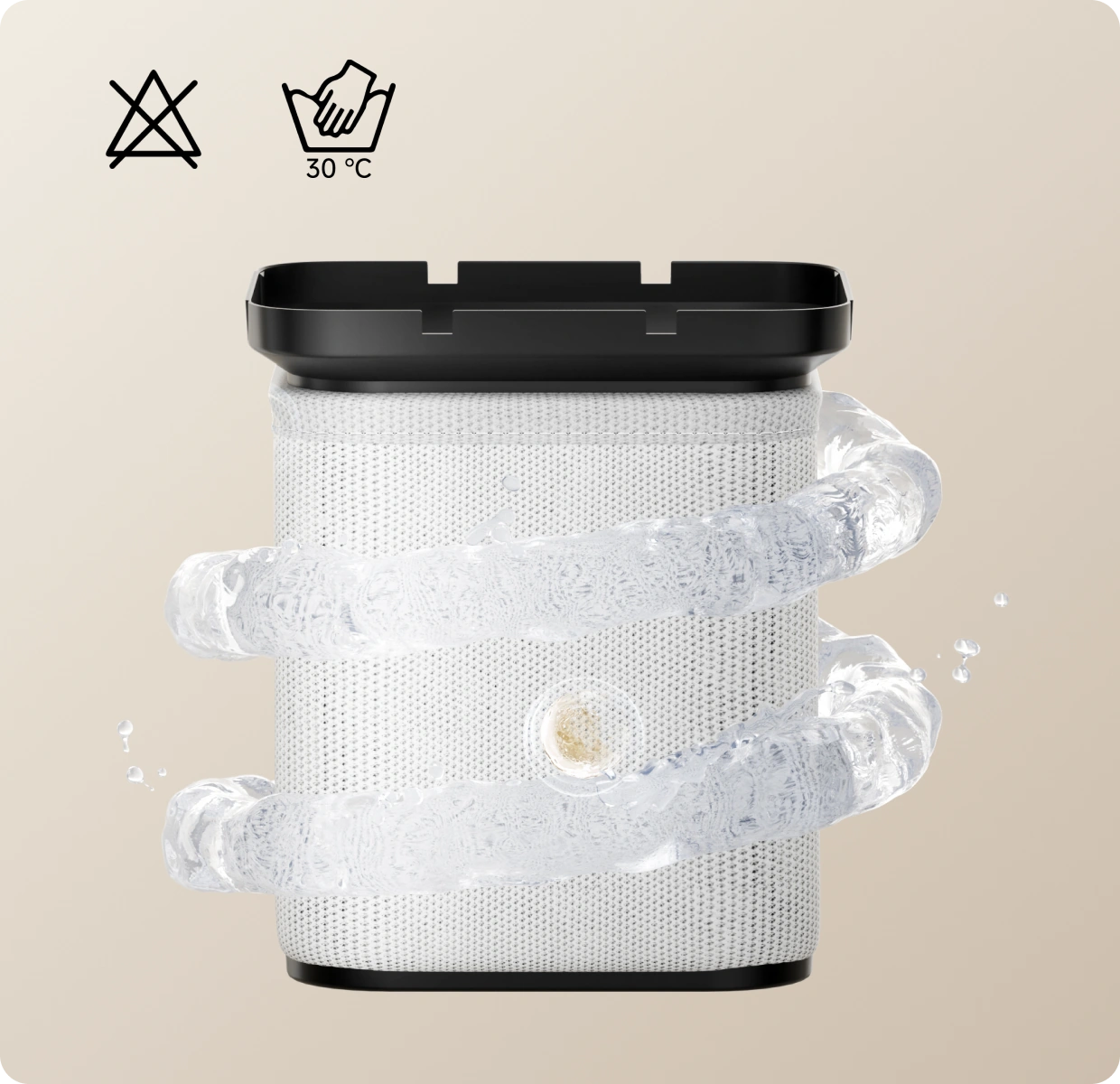Filtre antibactérien lavable 3D