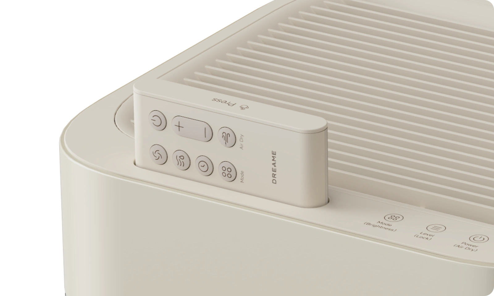 Télécommande avec rangement dissimulé