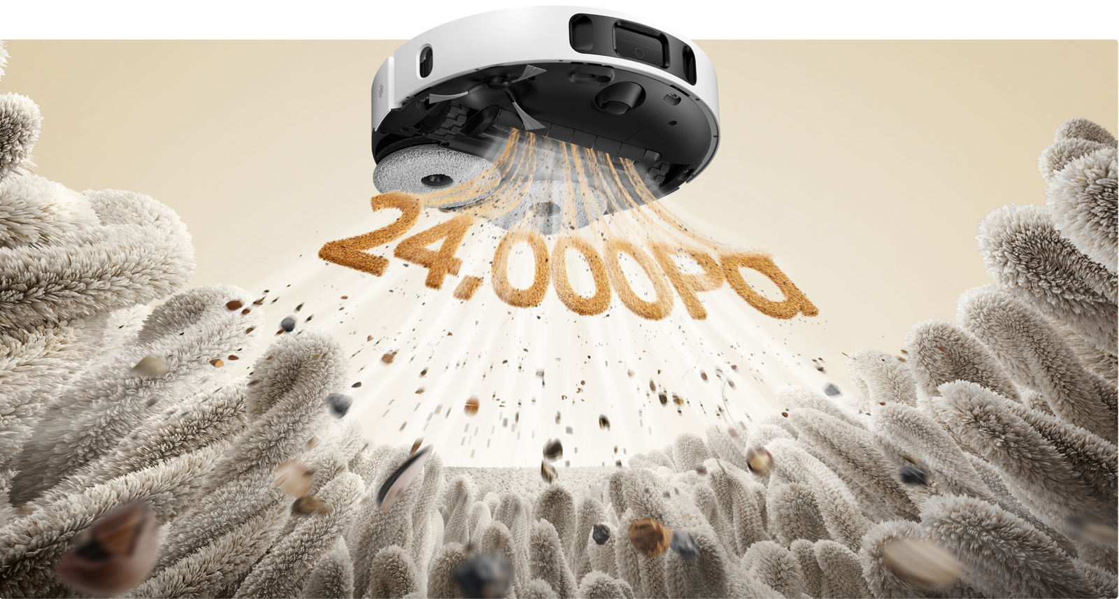 Aspiration de 24 000 Pa pour un nettoyage en profondeur